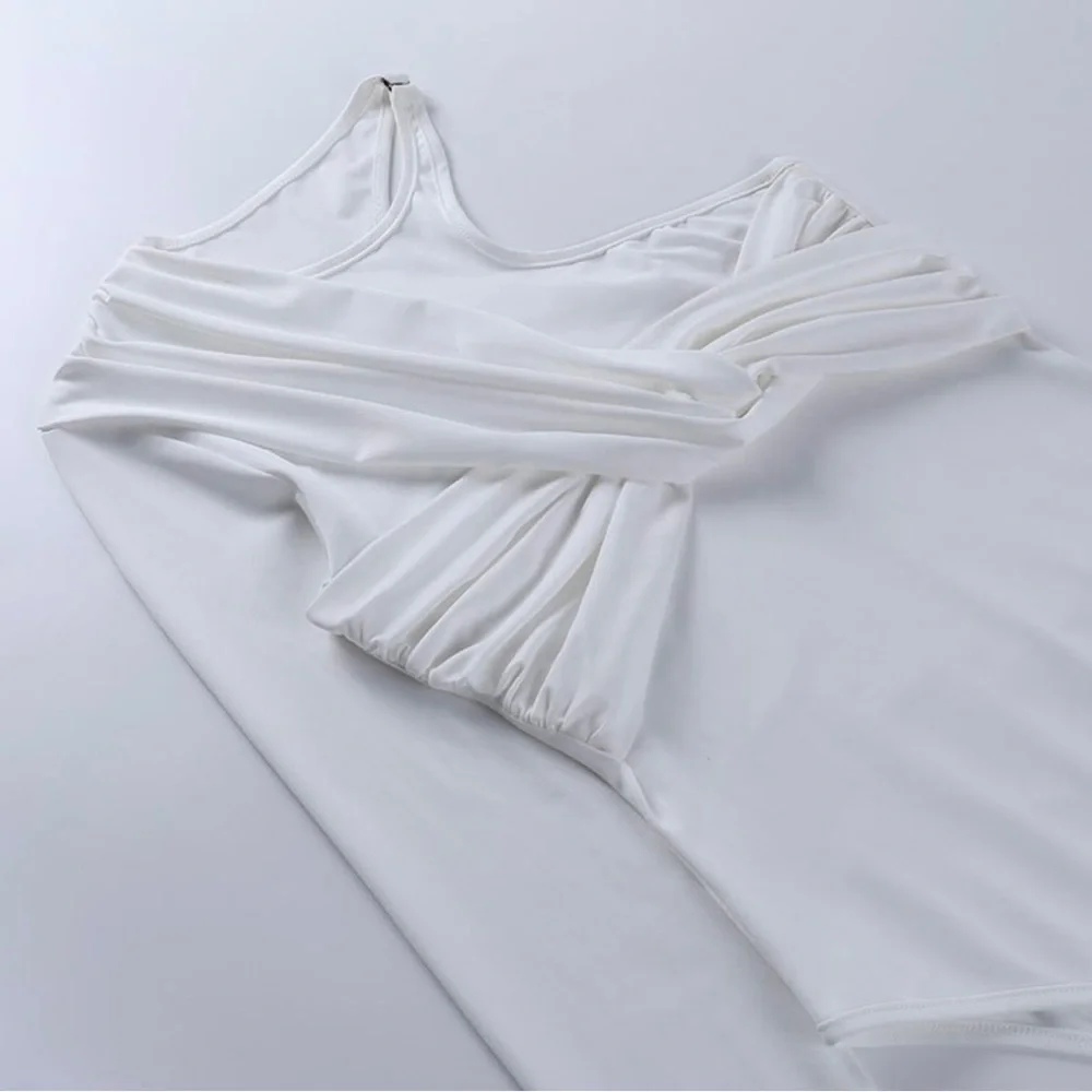 One Sleeve Twist Bodysuit - Picture 6 of 7